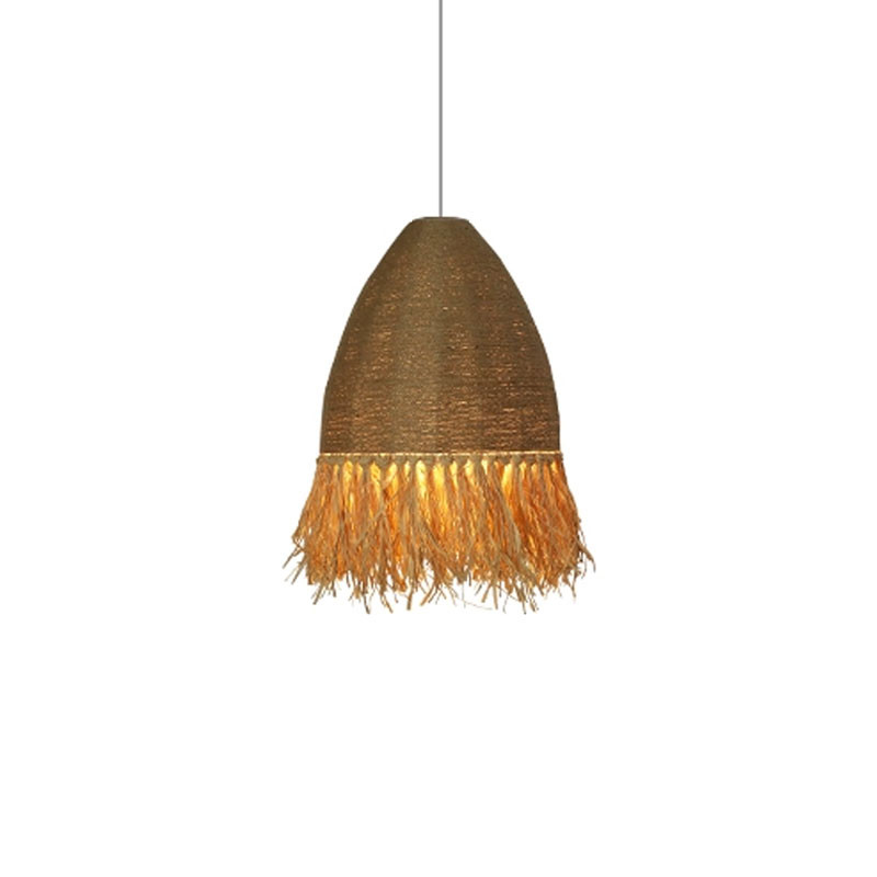Retro Wabi Sabi Rattan Pendant Light B&B Restaurant Bar Cafe Dining Room Decor Chandelier（WH-AP-592)