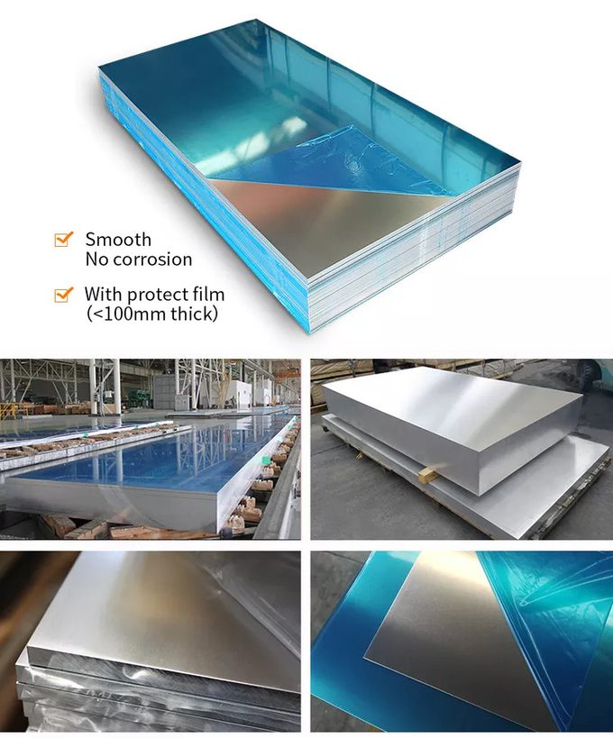Anodized Aluminium Sheet Plate 1050 1060 0.2mm - 350mm Thickness