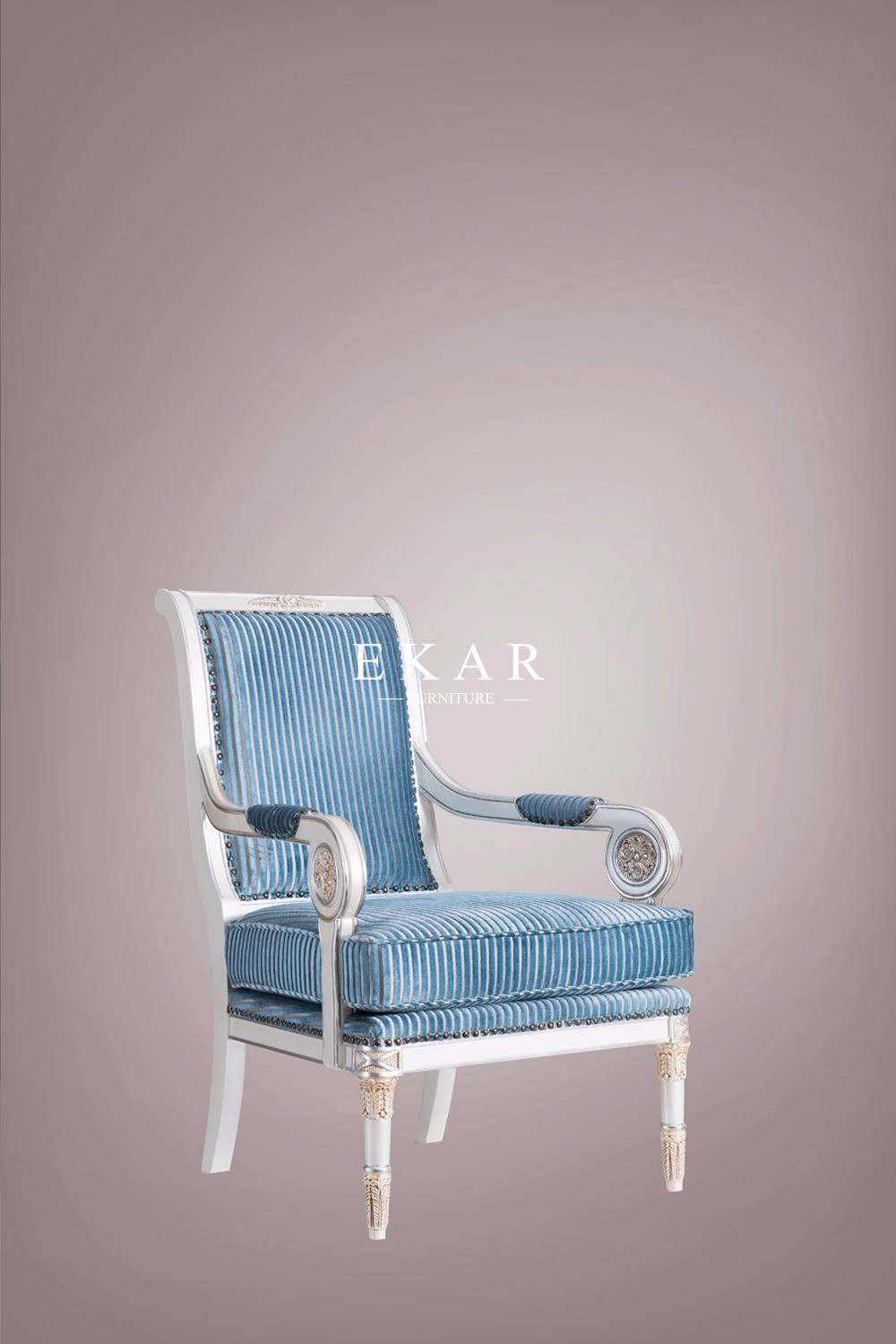 High Quality Royal Wooden Arm Antique Leisure Chair FLN-M-XY201