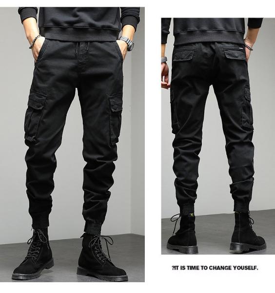 2023 Customize Casual Jogger 100% Cotton Twill Workout Hiking Men′s Sweatpants