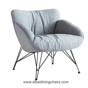 China Furniture Lounge 76cm 44cm Recliner Stainless Steel Dining Chairs wholesale