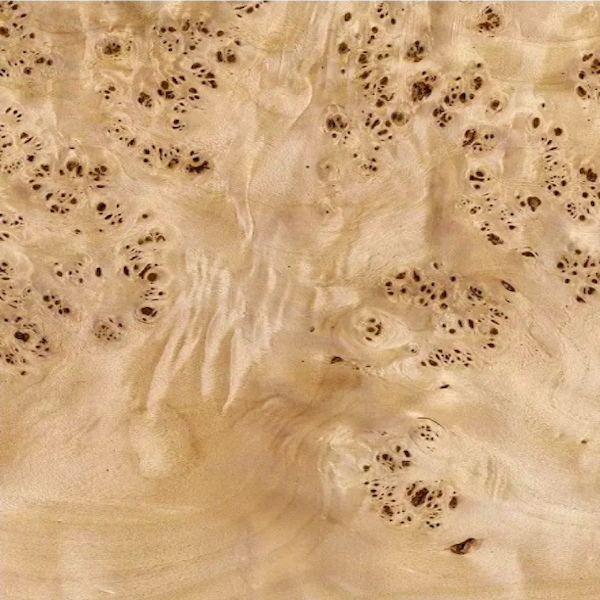 Natural Mappa Burl Wood Veneer 0.6mm Thickness With Phenolic Glue