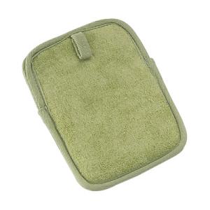 China Green Bamboofiber Hang Pad Bath Body Scrubber For Shower 16x11 cm wholesale