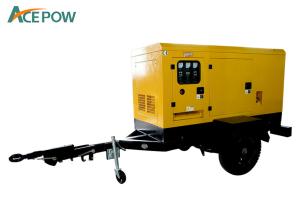 China 4 Wheels 94KVA 75KW Mobile Genset Trailer , Mobile Diesel Generators wholesale