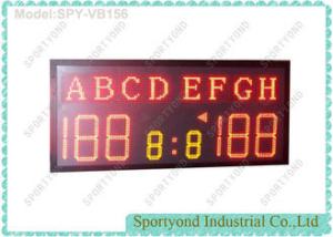 China High School Sports Electronic Volleyball Scoreboard / Table Tennis Score Boards with Team Name and Red LED wholesale