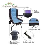Portable Foldable Beach Chair Oxford Cloth Outdoor Camping Fishing For Events