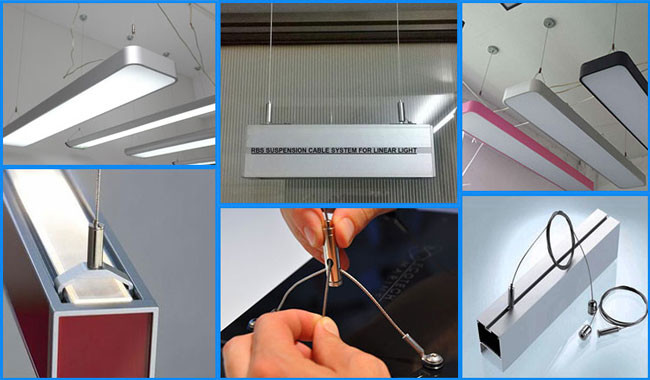 Adjustable Led Lights Ceiling Light Attachment For Hanging Cable Lights