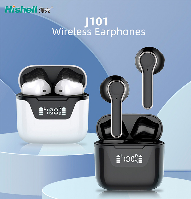 Hifi True Stereo Wireless Earbuds LED Display Wireless Bluetooth Earphones