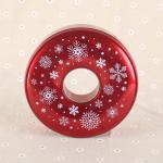 Ring Shaped Tin Boxes for Sale Donut Metal Tin Containers for Holidays Candy