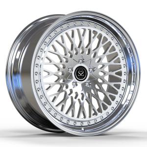 China Polished 2 Piece Forged Wheels Aluminum Alloy Rims For Mercedes Benz C63 18 19 20&quot; wholesale