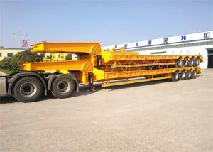 China Road Roller 80 Tons Steel Q345 Low Bed Semi Trailer wholesale