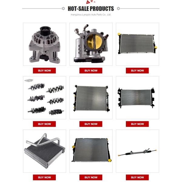 632*398*32mm Core Size Auto Spare Parts of Cooling System for Audi A4 8E0121251P