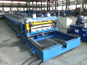 China Efficient Corrugated Roof Panel Roll Forming Machine 0.2-0.3mm Thickness wholesale