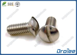 China A4 / 316 Stainless Steel Slotted Oval Head Machine Screws wholesale
