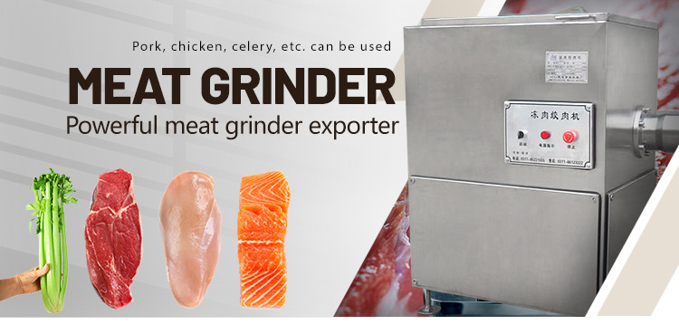 Silver Meat Processing Machine Power 7.5KW Pork Cutting Machine