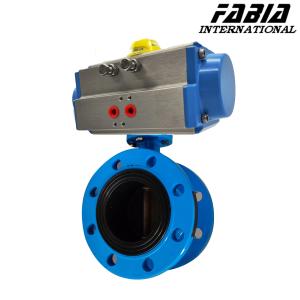 China Pneumatic Rubber Lined Flanged Rubber Butterfly Valve wholesale