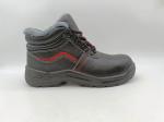 Anti Puncture Winter High Top Shoes Black Leather Slip Resistant Shoes Durable