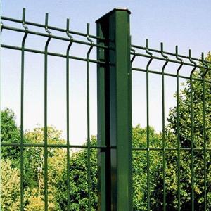 China Square TL-63 Curved 3D Wire Mesh Fence Green PVC Coated wholesale