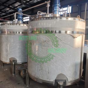 China Conical Top Bottom Single Layer Mixing Tank For Carbonated Drink Filling Line wholesale