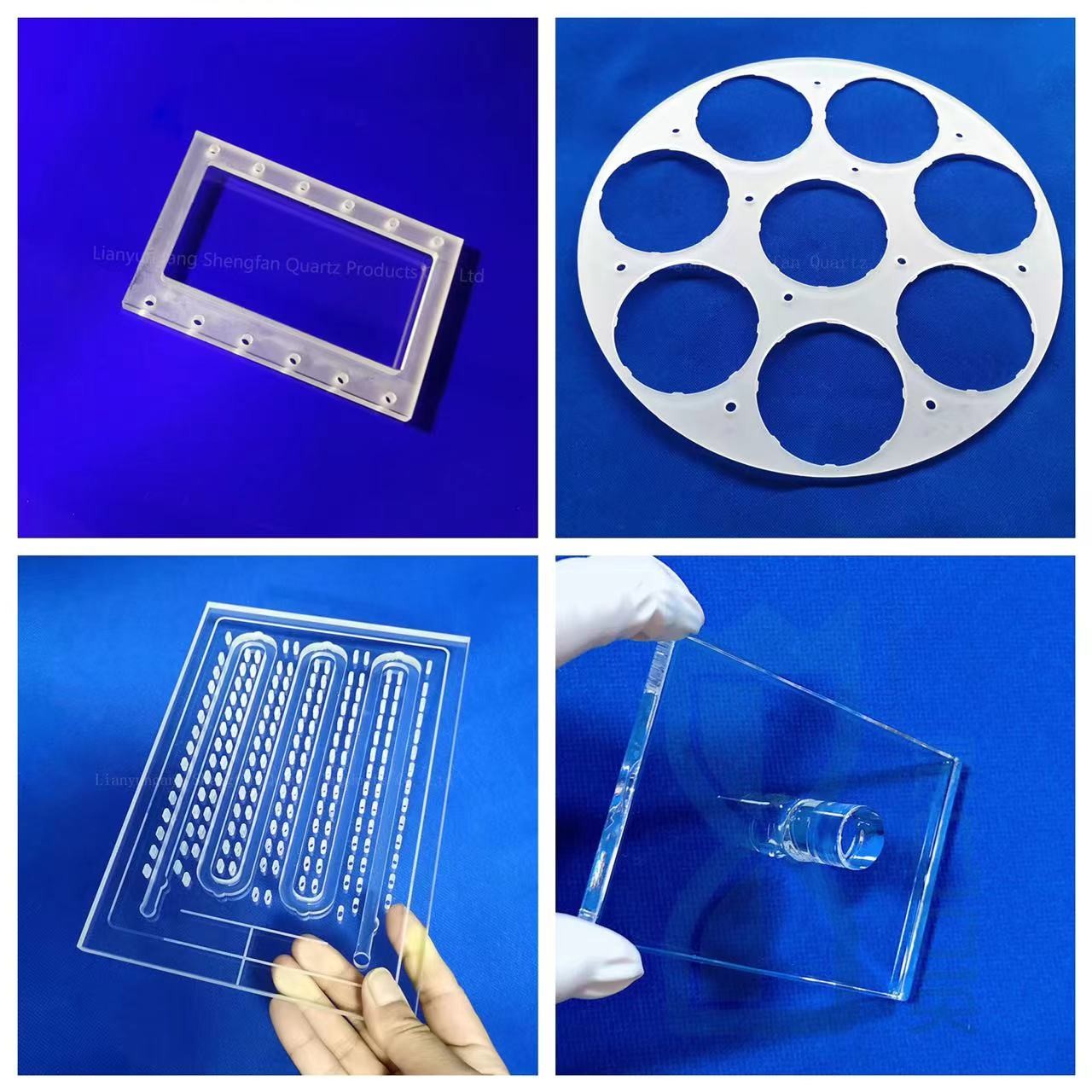 Custom High Purity Fused Silica High Resistant Quartz Glass Disc For View Window