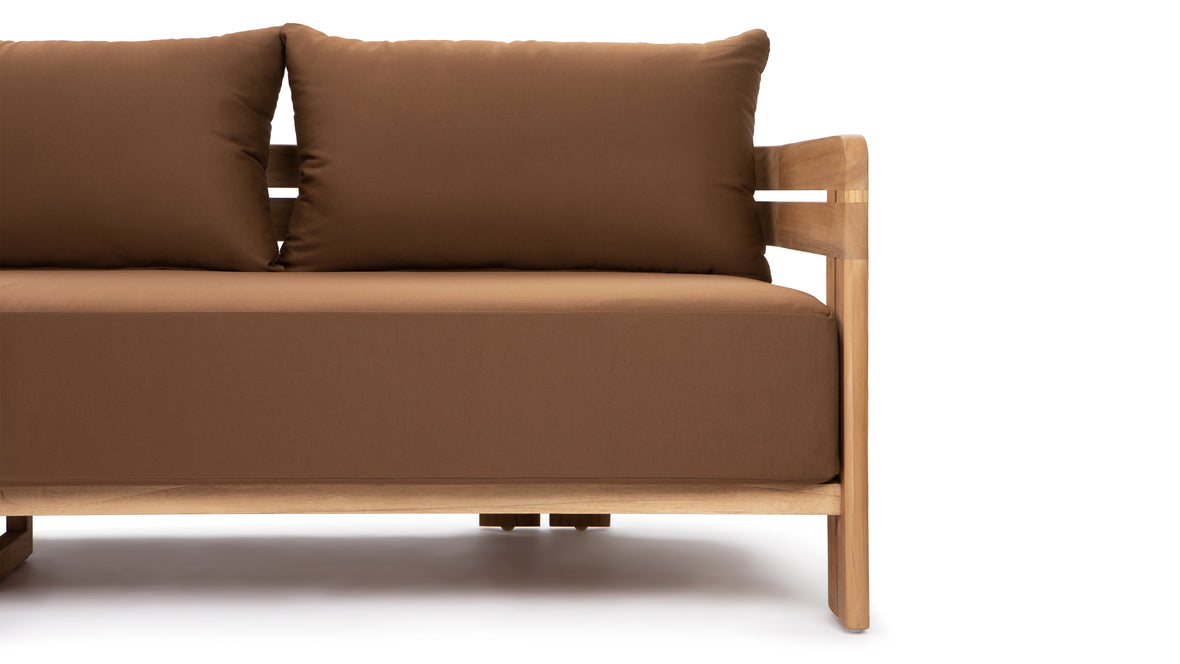 Modern Stylish Natural Teak Wood Lounge Sofa for Hotel Outdoor Patio Furniture Set