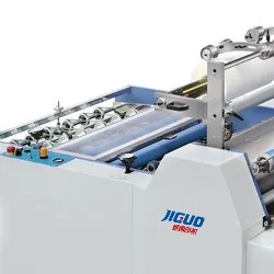 JIGUO FMZ-920 Semi Automatic Flute Laminator Pre Coating Laminating Machine