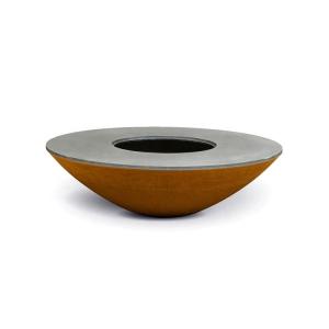 China Modern Design Corten Steel Barbecue Rusty Outdoor Charcoal Grill wholesale