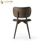 European Wood Ultra Modern Dining Chairs 58cm Width Minimal Style