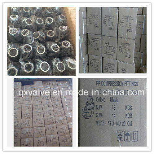 16mm/25mm/32mm/50mm Pipe Connectors PP Compression Female Elbow Fittings