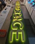 Stainless Metal LED Signage for Restaurant Office Outdoor Custom Business