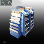 book corrugated compartments display stand