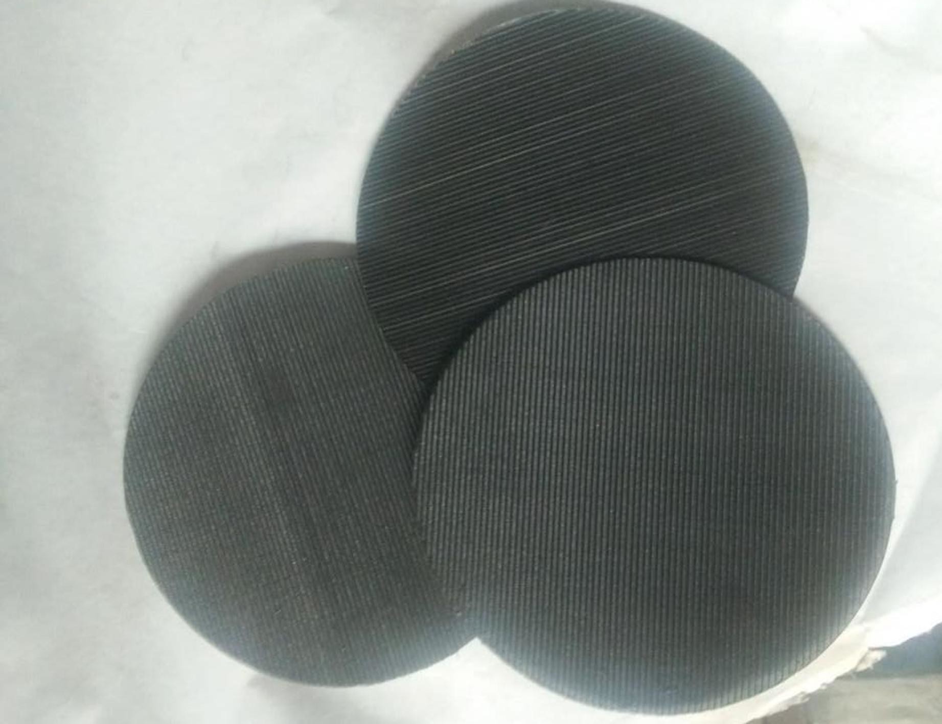 Silver Filter Disc 304 Stainless Steel Wire Mesh Products Bare Edge Hemming