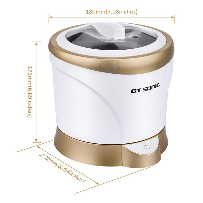 Detachable Sonic Ultrasonic Cleaner 1400ml Coffee Tea Cup 40kHz 35W SUS304 Tank