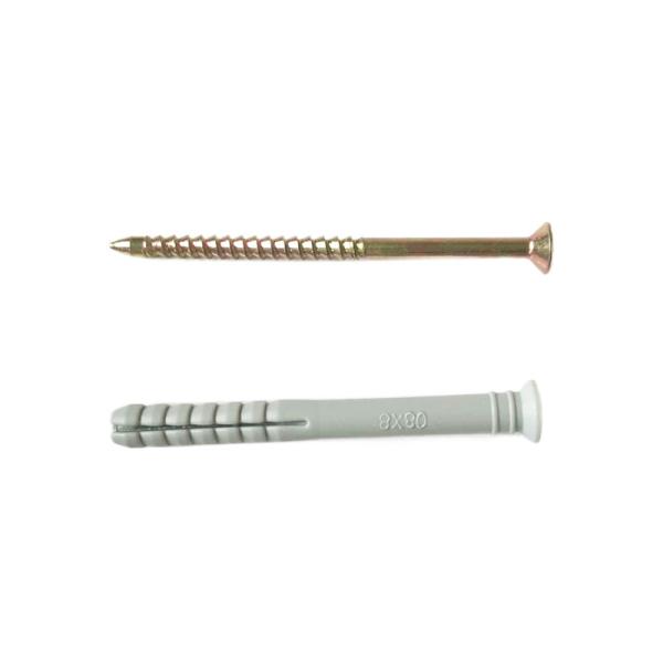 Lightweight Plastic Expansion Anchor Drywall Wall Plugs Corrosion Resistance