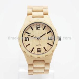 China wood face watch 2016 , brand your watch in business style ,high quality we wood watch manufacturer wholesale