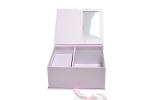 Pink Book Shape Window Handmade UV Coating Gift Box Packaging