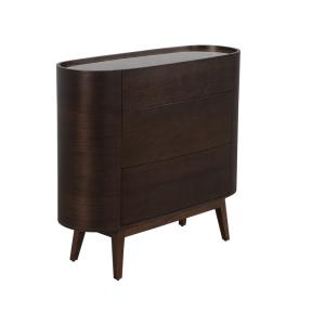 China Slim Oak Marble Top Console Table With Drawers wholesale