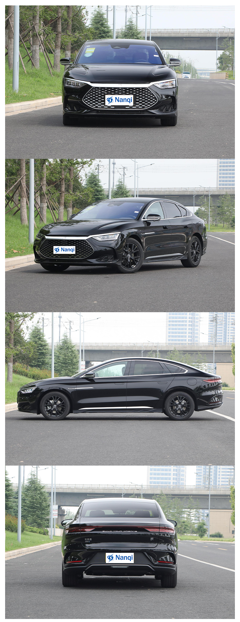 Streamline Body Design BYD Han DM , BYD Plug In Hybrid Sedan 5 Seater