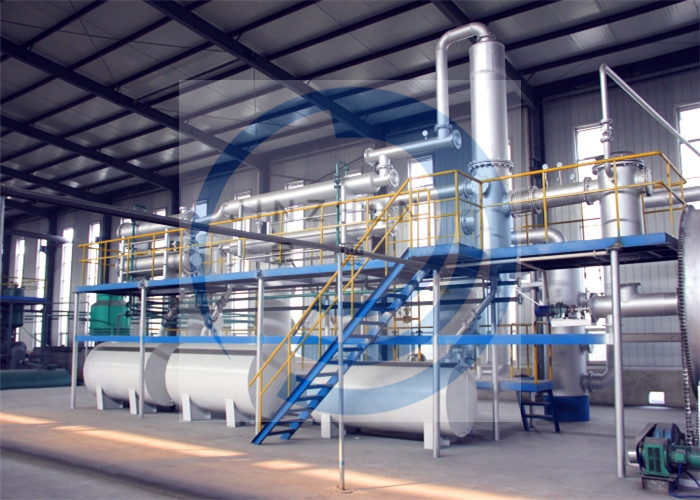 Continuous Waste And Tyre Plastic Pyrolysis Recycling Plant For Furnace Oil And Carbon Black