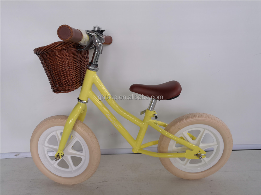 Steel Fork Material Banwood Retro Kids Balance Bike 12 Customize and with 12 Inch