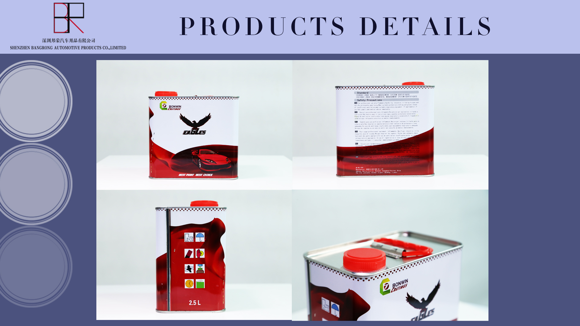 High Performance Fast Standard Slow Dry 2K Automotive Paint Thinner