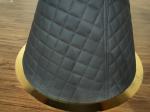 Leather Base Round 120cm Marble Top Dining Table