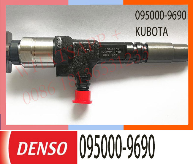 DENSO Genuine diesel injector 095000-9690 9709500-969 095000-6800 for KUBOTA V3800 1J500-53051, 1J50053051