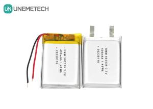 China Li Polymer Battery Pack 502535 400mAh 3.7V battery for Electronic Appliances wholesale