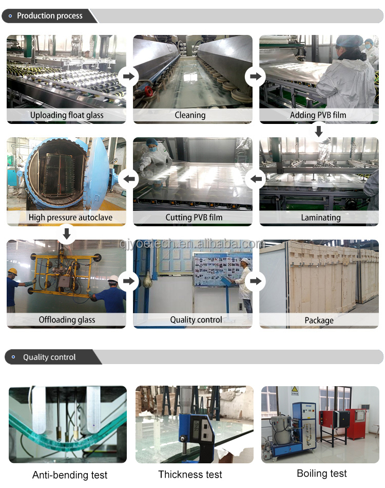 5mm 0.38 PVB 5mm Super Clear Tempered Laminated Glass for Safe and Secure Buildings