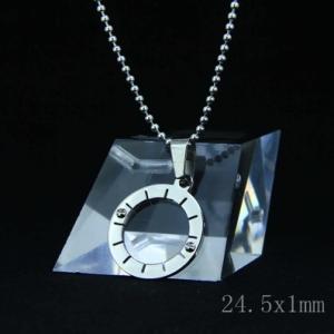 China Fashion High Quality Fashion Stainless Steel Round Shapped Necklace Pendant LPR86 wholesale