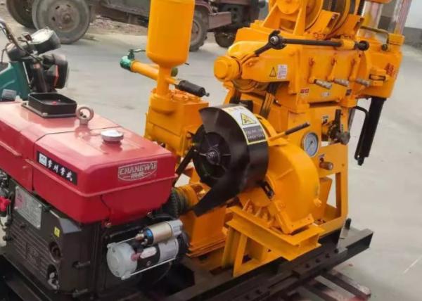 Hydraulic Diesel Engine 200m Deep Water Well Borehole Drilling Rig For
