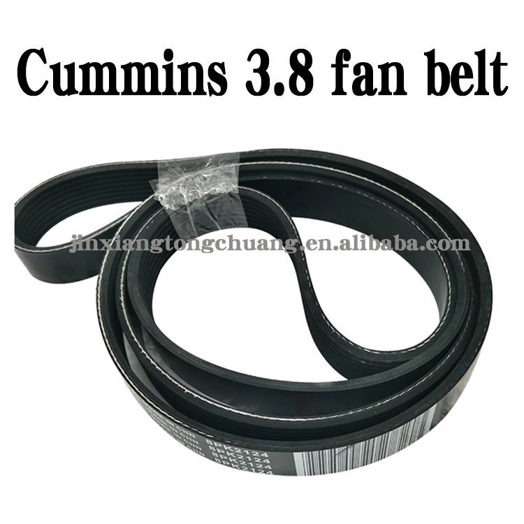 8PK2580 3972375 8PK2124 3972384 8PK2015 3974030 8PK2190 Fan Clutch Belt for ISF3.8 Diesel Engine