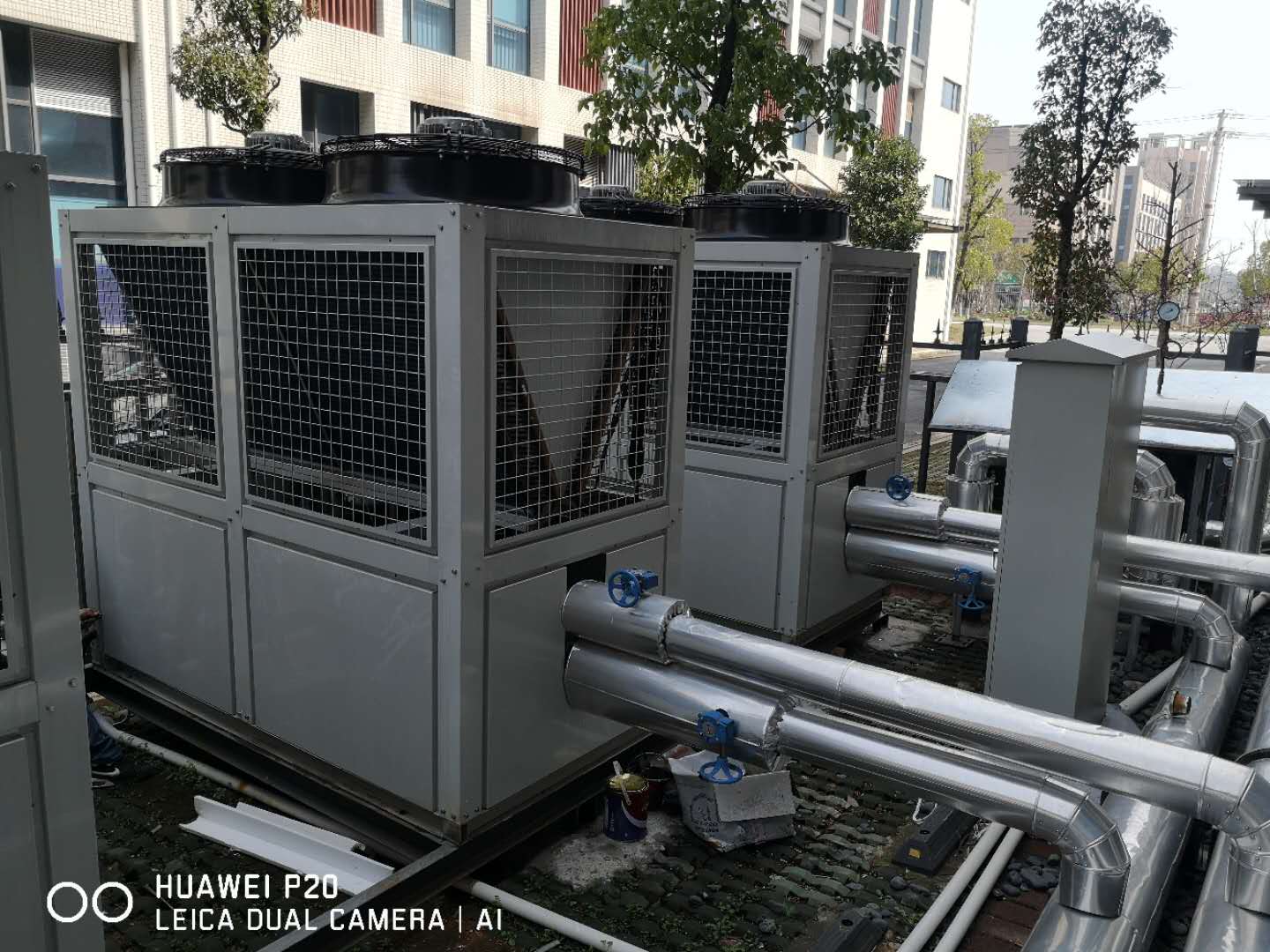 Industrial 24000m3/H Water Air Cooled Chiller Unit 65kw Cooling Capacity