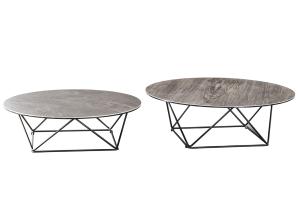 China Rectangle Artistic Coffee Tables , Tempered Glass Coffee Table Black Leg wholesale